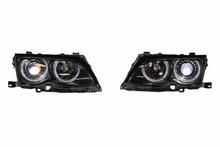 Carica l'immagine nel visualizzatore di Gallery, Fari Anteriore Angel Eyes BMW E46 '02/'05 4P. Elect. Black BMW E46