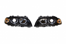 Carica l'immagine nel visualizzatore di Gallery, Fari Anteriore Angel Eyes BMW E46 '98 2P. Black BMW E46