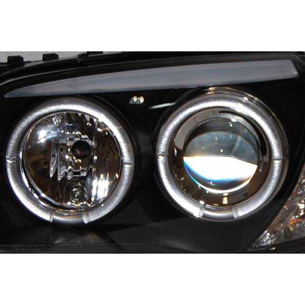 Fari Anteriori Angel Eyes BMW Serie 1 E87/E81/E88/E82 Black