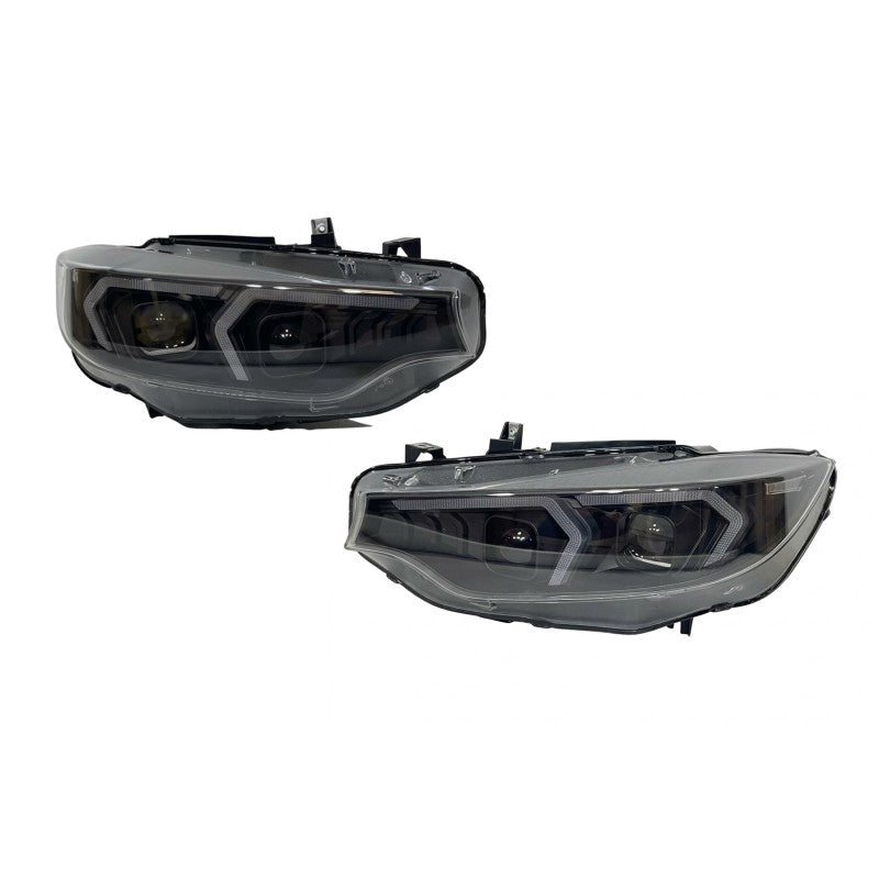 Fari Anteriori BMW Serie 4 F32 / F33 / F36 2013-2017 Look G80 BMW Serie 4 F32 F33 F36