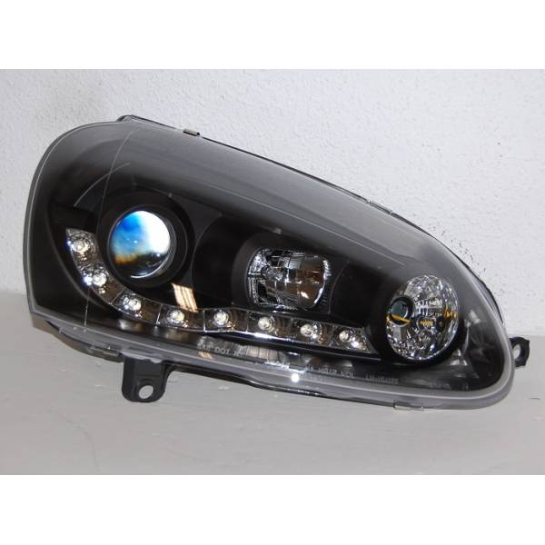 Fari Anteriori Day Light Volkswagen Golf 5 Neri