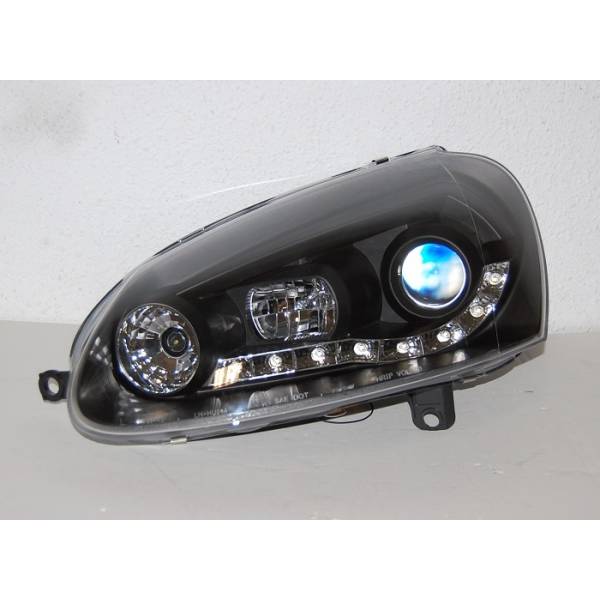 Fari Anteriori Day Light Volkswagen Golf 5 Neri