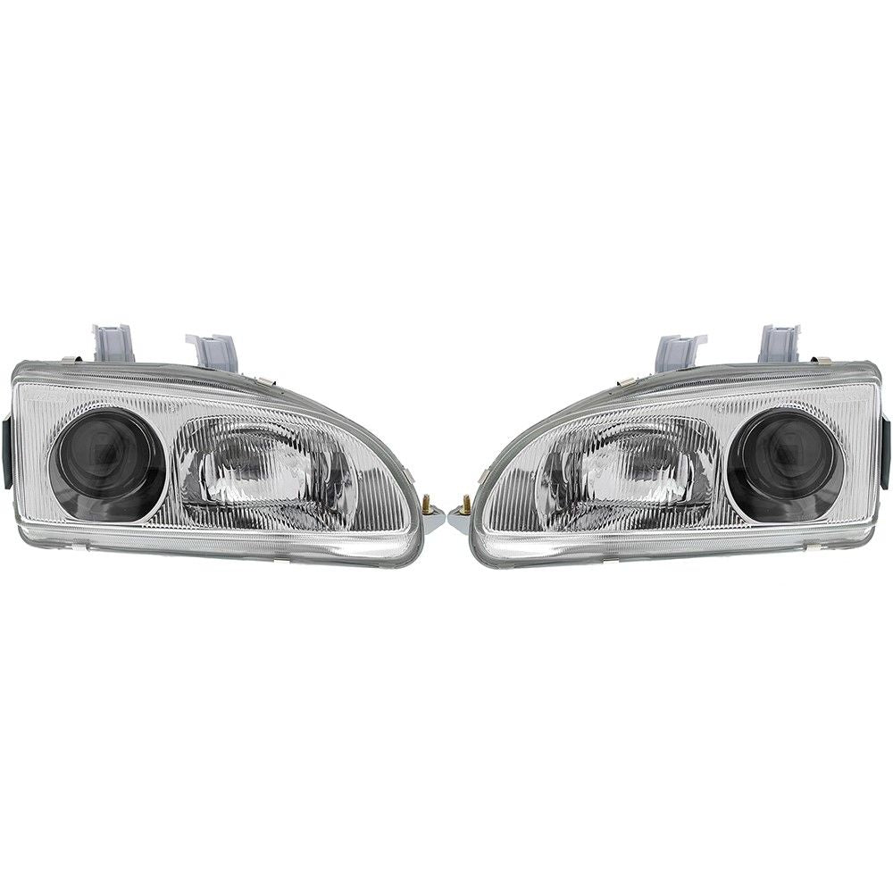 Fari anteriori Denji interno cromato Honda Civic Mk5 EG EH EJ