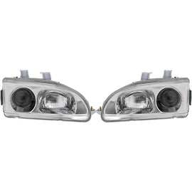 Fari anteriori Denji interno cromato Honda Civic Mk5 EG EH EJ