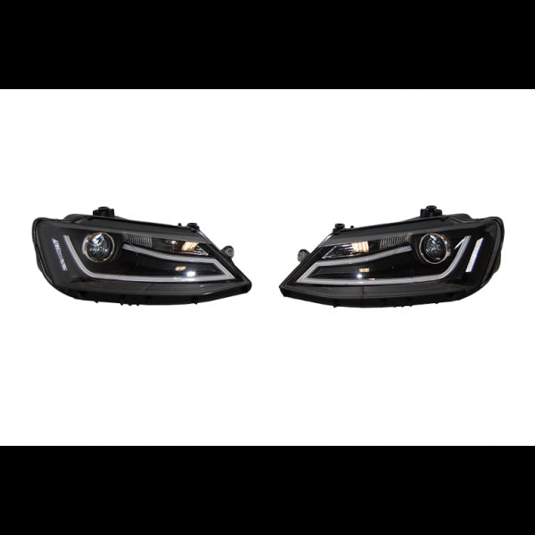 Fari Anteriori Day Light Volkswagen Jetta 11 Black