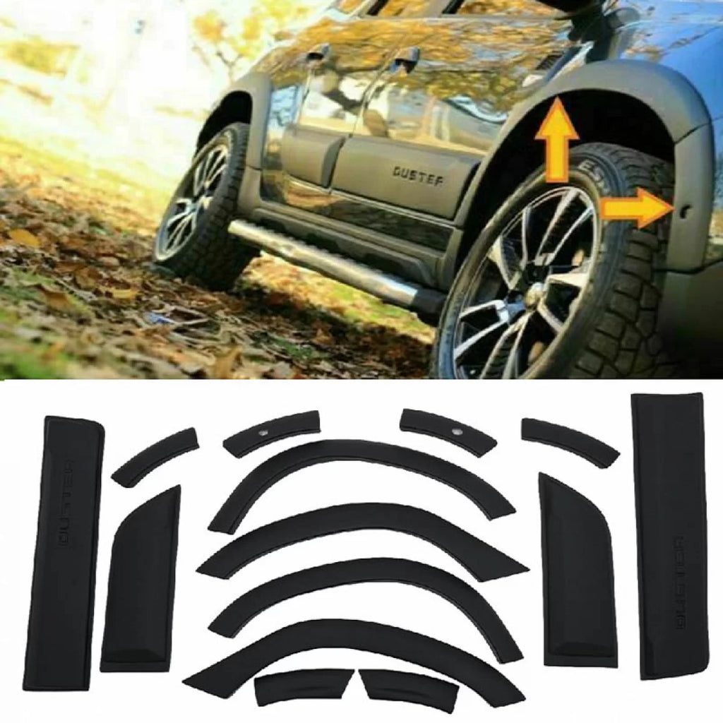 Allargamenti parafanghi per Dacia Duster 2018-2021 con porta modanatura set 14 pezzi