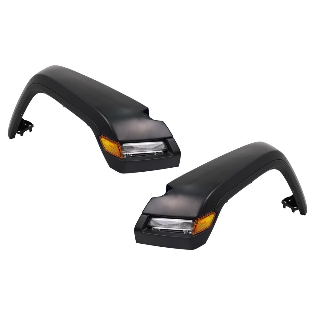 Allargamenti parafanghi con LED DRL sequenziale dinamico Indicatori di direzione per Jeep Wrangler JL (2018-2024)