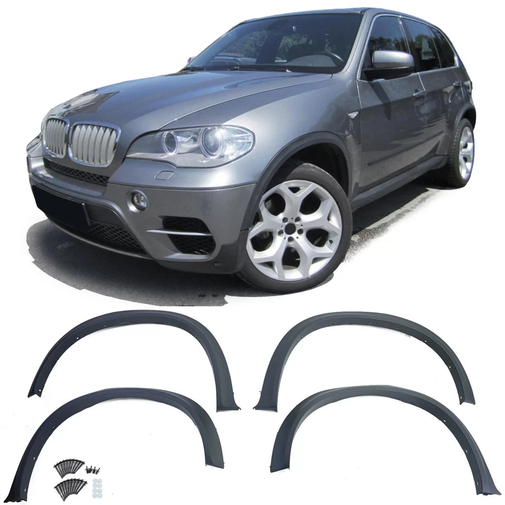 Allargamenti parafanghi Passaruota modanature set 4-pezzo compatibile BMW X5 E70 10-13