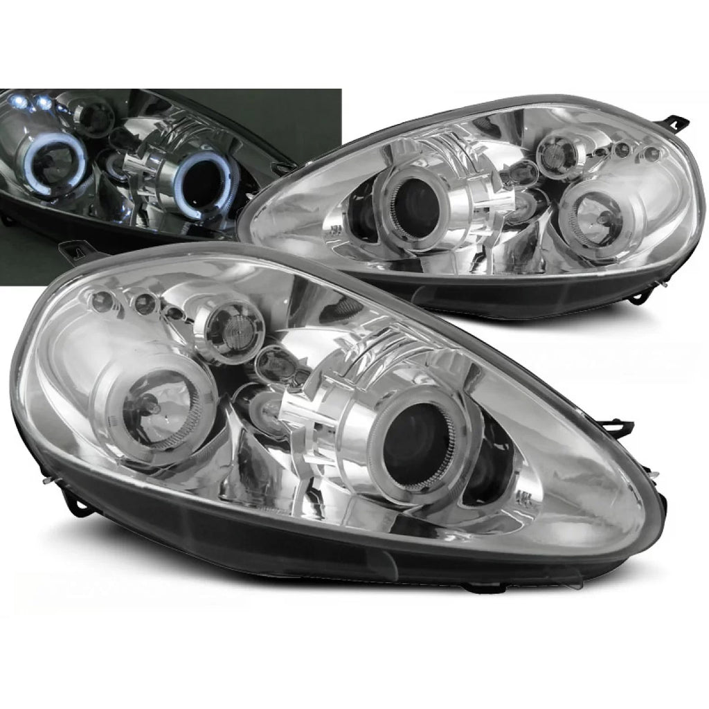 FIAT GRANDE PUNTO 09.05-08 Angel Eyes cromato