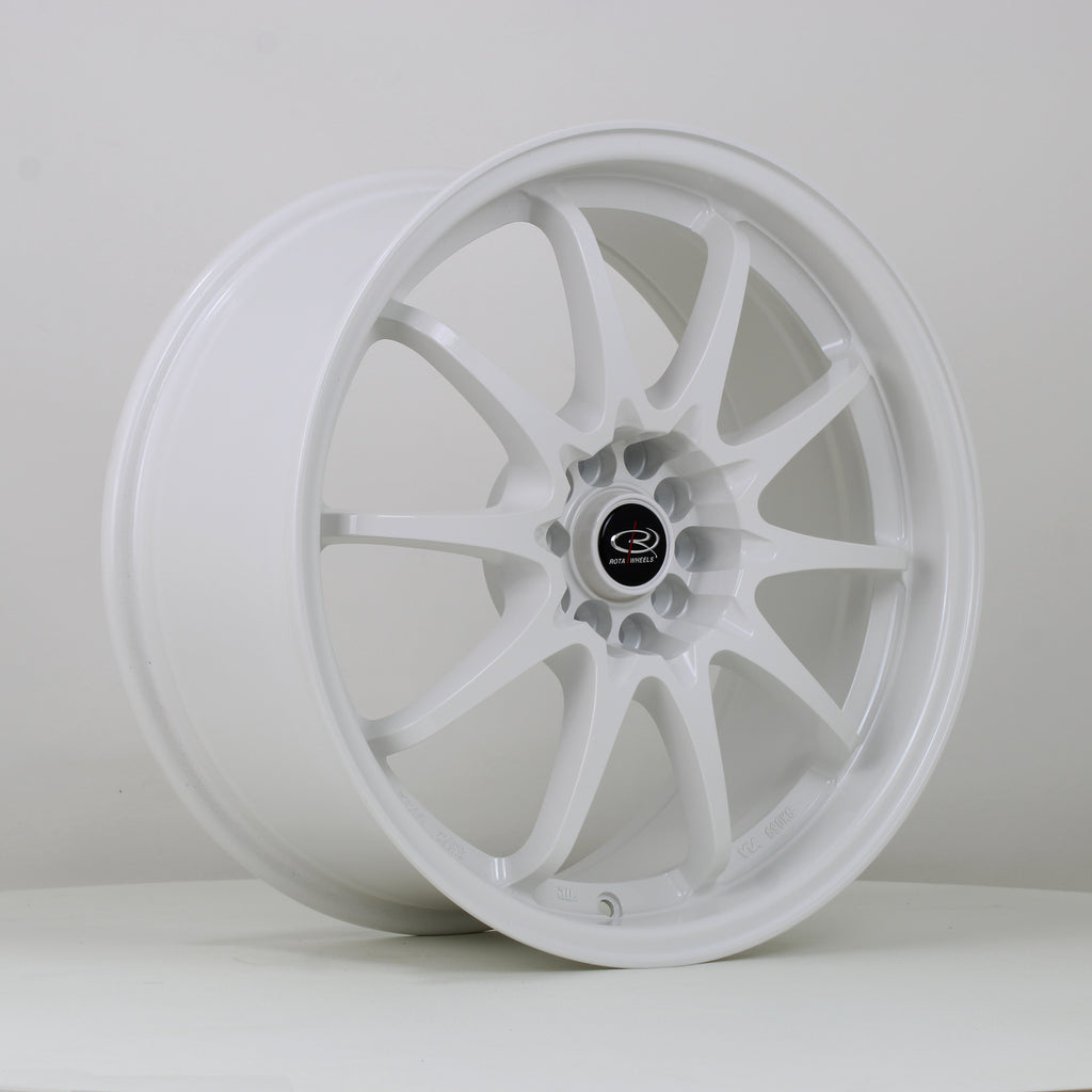 Cerchio in lega Rota Wheels Fighter 18x8.5 5x100/5x114.3 ET35 White
