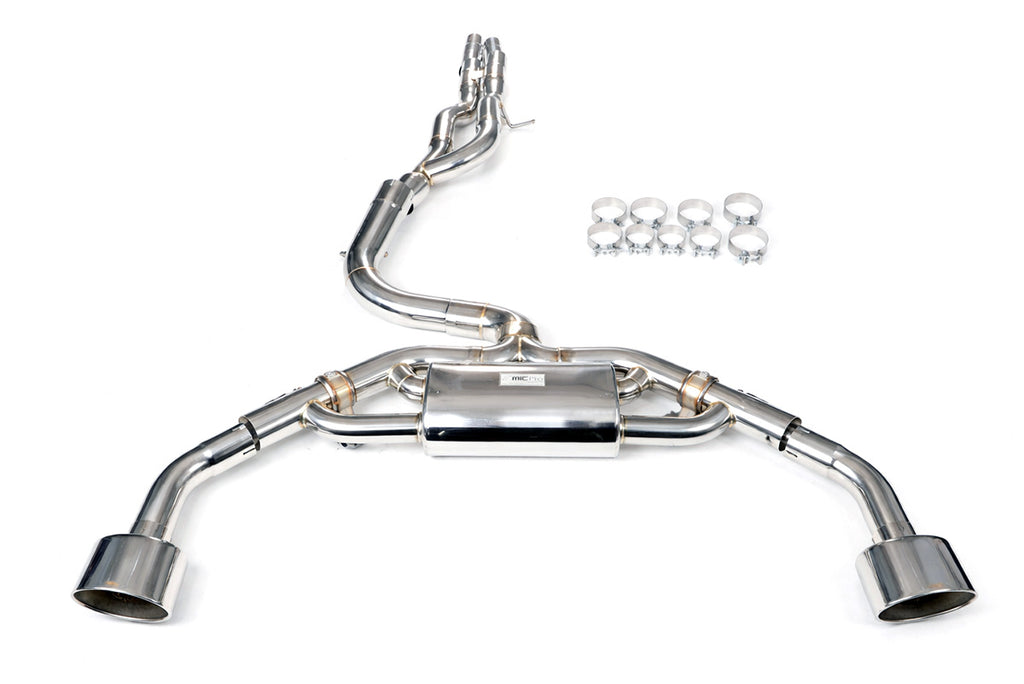 Scarico cat back FMIC.Pro con valvole in acciaio inox per Audi RS3 2.5 TFSI 2017-2023