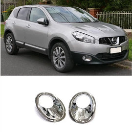 Fendinebbia lampada copertura per Nissan Qashqai +2 2009-2013 cromato 2 pezzi