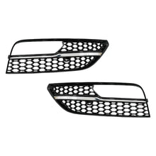 Carica l'immagine nel visualizzatore di Gallery, Fendinebbia lampada coperture laterale griglie per Audi A3 8V (2013-2015) RS3 design Paino nero