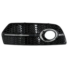 Carica l'immagine nel visualizzatore di Gallery, Fendinebbia lampada coperture laterale griglie per Audi Q5 SUV 8R (2008-2011) RS design Nero lucido cromato