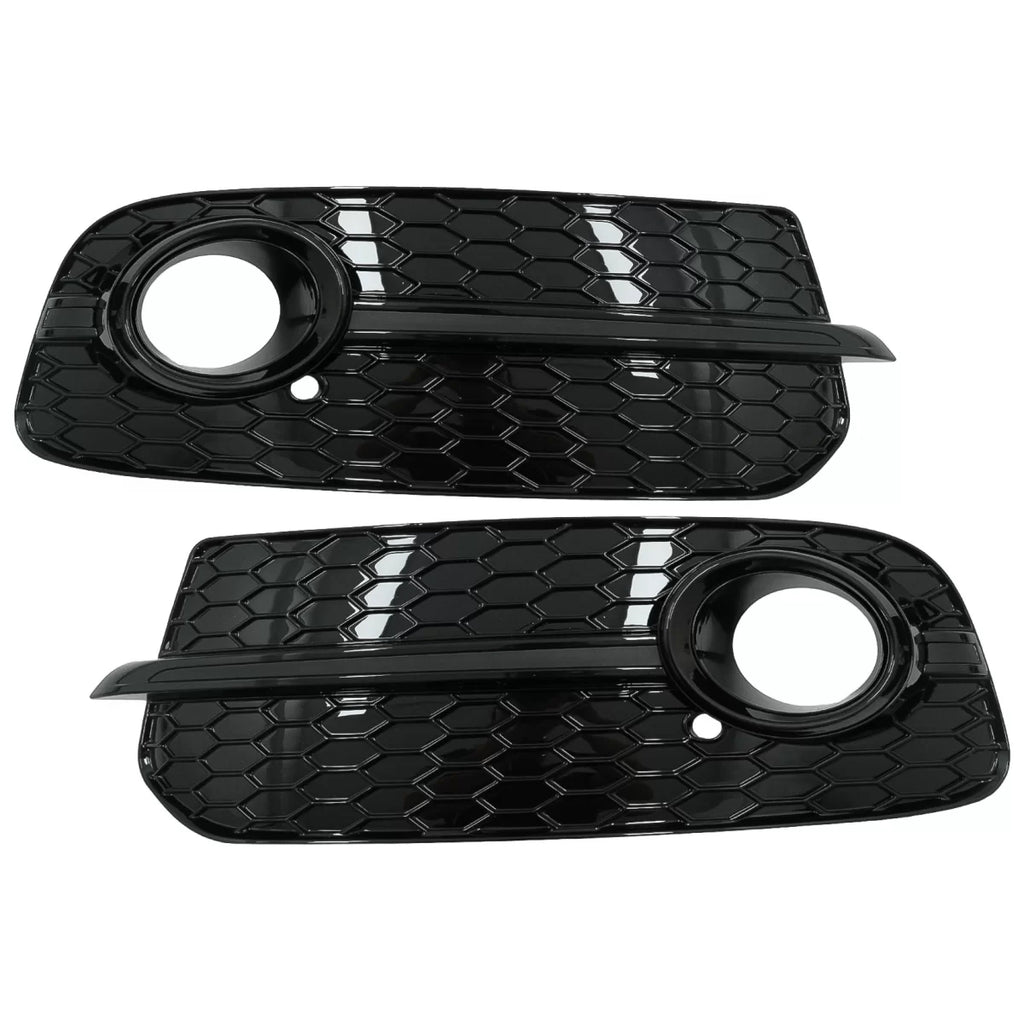 Fendinebbia lampada coperture laterale griglie per Audi Q5 SUV 8R restyling (2012-2016) Full nero RS design