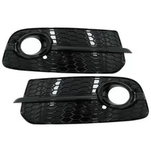 Carica l'immagine nel visualizzatore di Gallery, Fendinebbia lampada coperture laterale griglie per Audi Q5 SUV 8R restyling (2012-2016) Full nero RS design