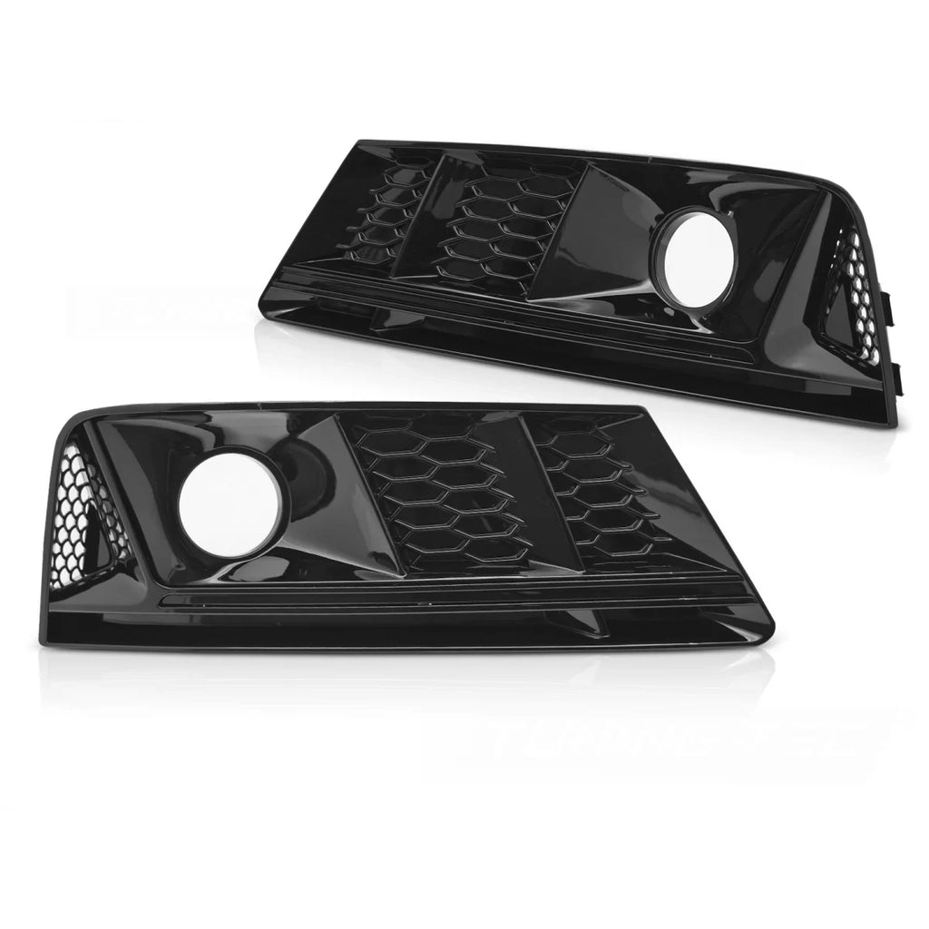 Fendinebbia copertura Nero lucido compatibile AUDI A4 B9 15-19