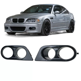Fendinebbia coperture paraurti nero lucido per Serie 3 BMW E46 98-07