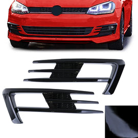 Fendinebbia cornice griglia GTI stile nero lucido per VW Golf 7 12-16