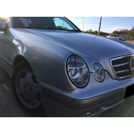 Fendinebbia kit per Mercedes Classe E W210 1999-2002/SLK R170 1996-2000/CLK W208 1998-2002 cromato, sinistro + destro