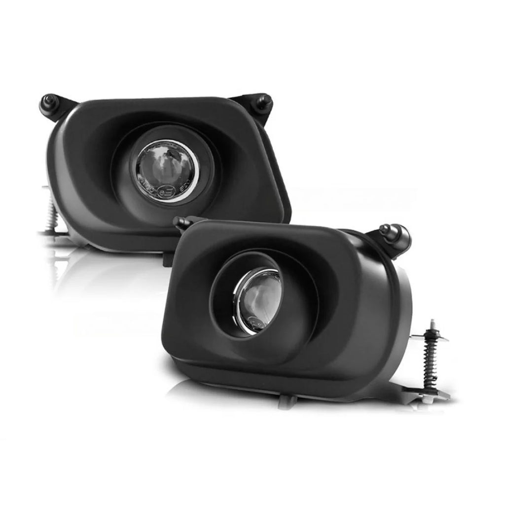 Fendinebbia set con trasparente per MERCEDES Classe E W210 1995-1999 nero, sinistro + destro