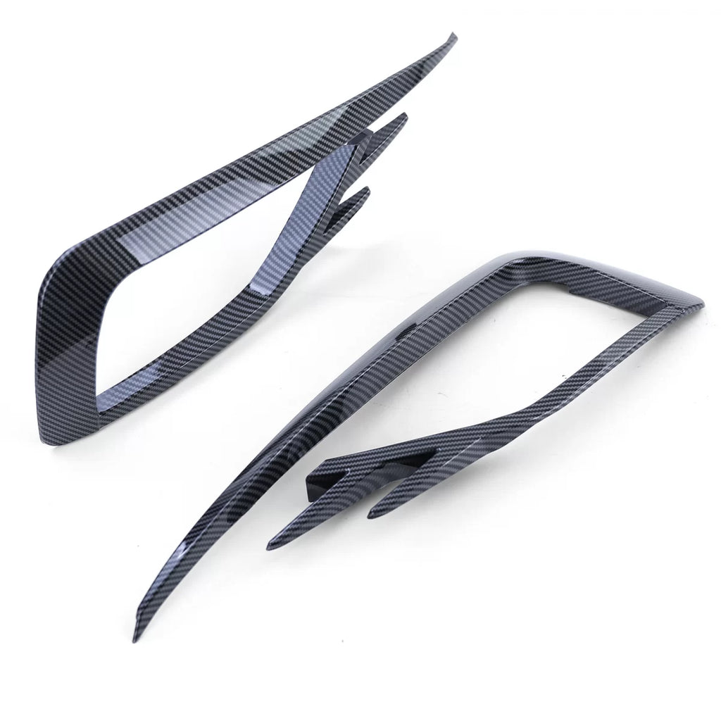 Fendinebbia surrounds griglia Effetto carbonio lucido per VW Golf 7 17-20