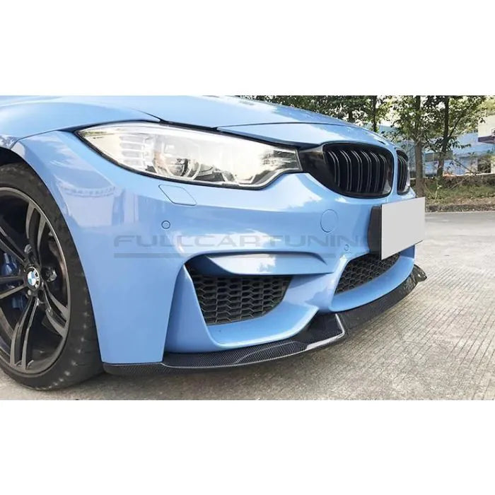 CarbonWorks Lip paraurti anteriore CS-2 Style in carbonio forgiato per BMW M3 F80 2014-2018 e M4 F82/F83 2014-2022 - foto 3