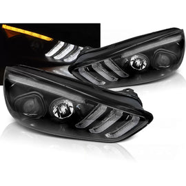 FORD FOCUS MK3 15-18 nero DRL LED SEQ INDICAOR