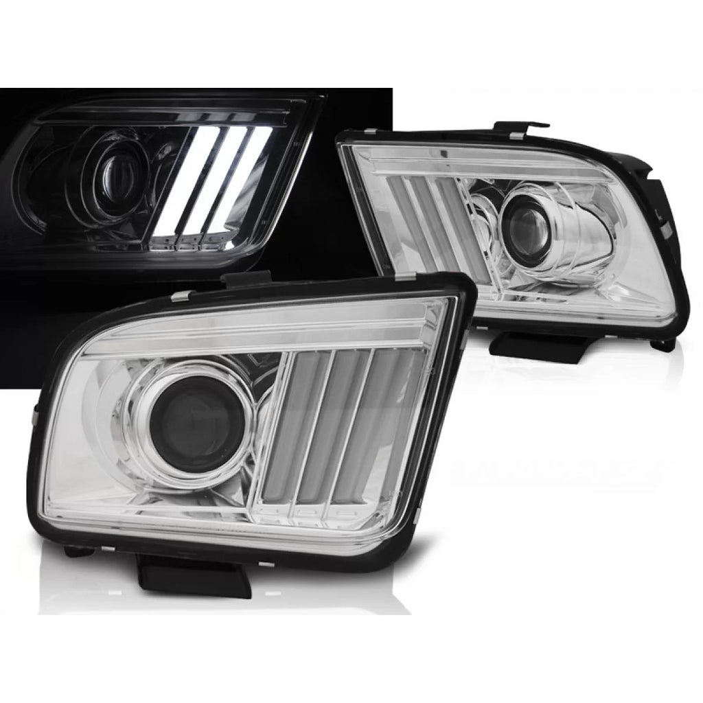 FORD MUSTANG 04-09 a guida di luce cromato