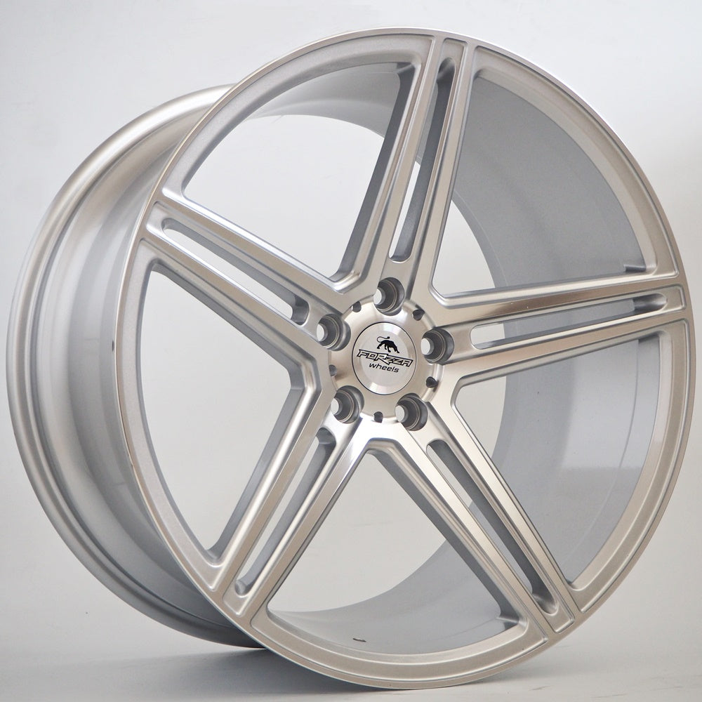 Cerchio in Lega Forzza Bosan 19x9.5 5x112 ET35 CB66.45 Silver Face Machined
