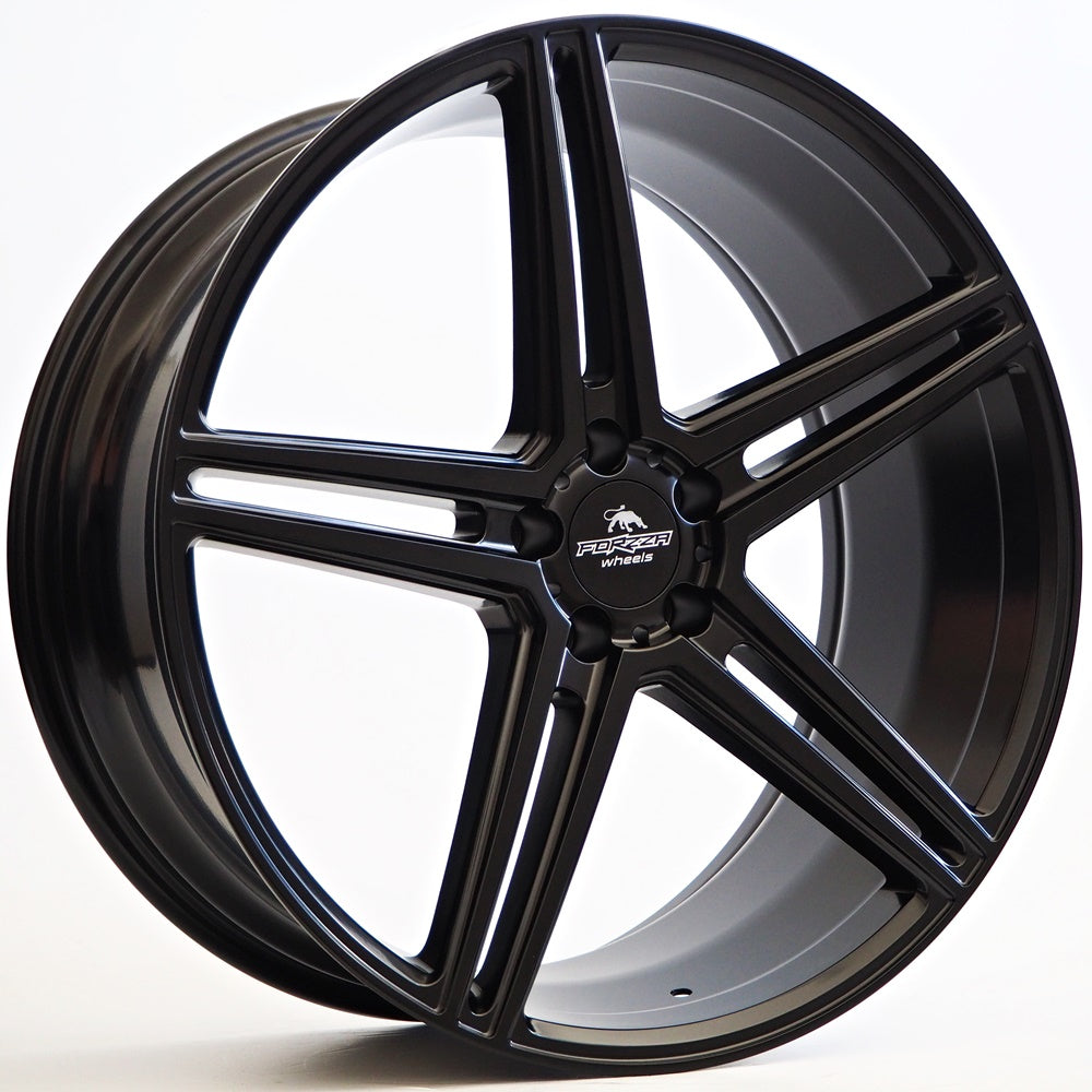 Cerchio in Lega Forzza Bosan 21x9 5x112 ET25 66,45 Satin Black FLOW FORMING