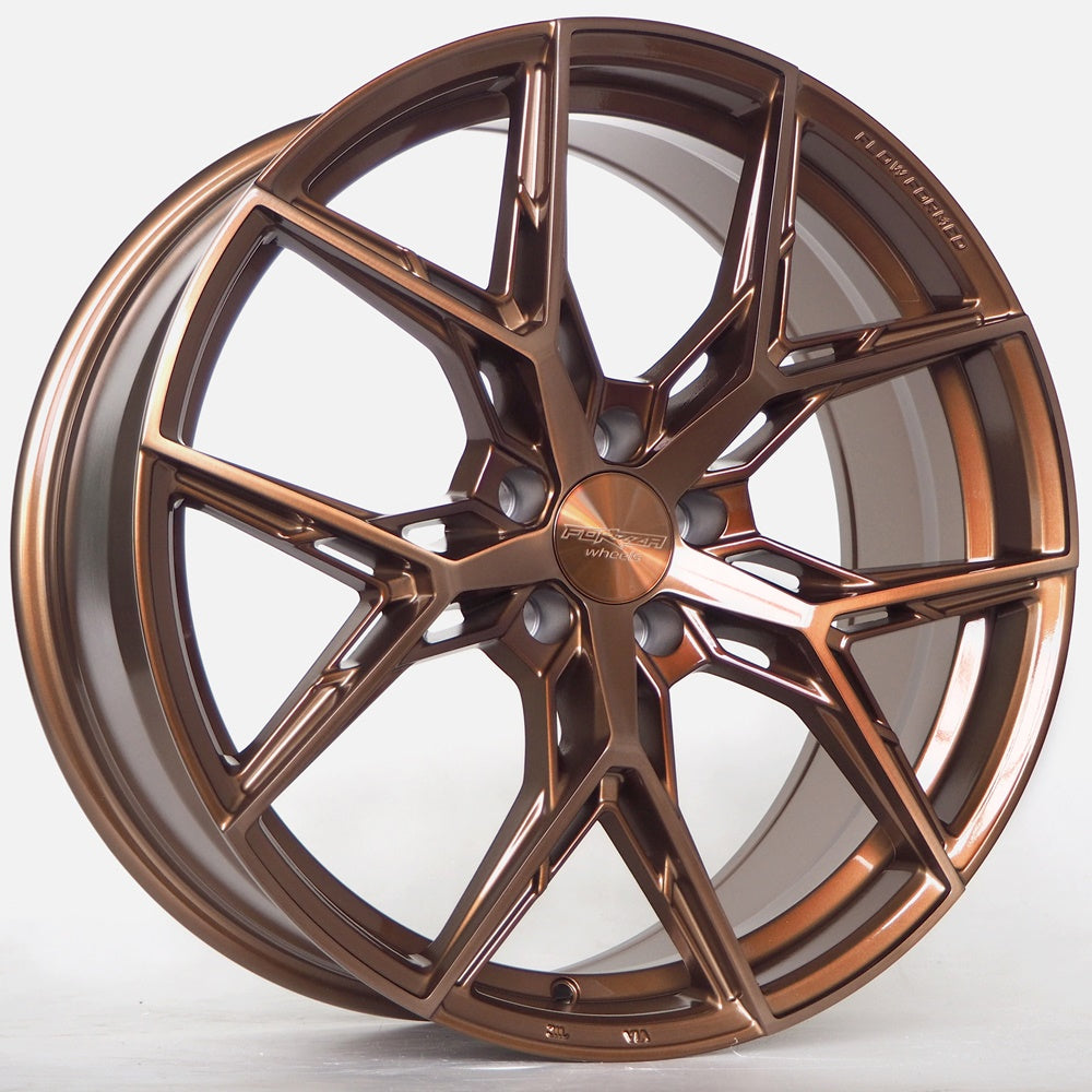 Cerchio in Lega Forzza Gravity 19x8.5 5x108 ET45 CB67.1 Bronze Brushed + Bronze Clear Coat