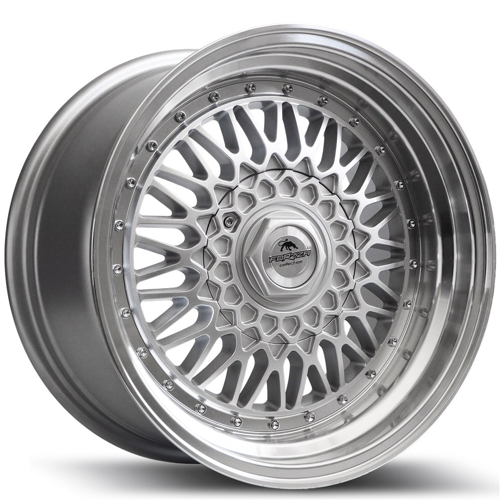 Cerchio in Lega Forzza Malm 15x8 4x100/4x108 ET20 CB74.1 Silver/Lip Machined