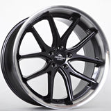 Cerchio in Lega Forzza Storm 20x10.5 5x120 ET38 72,56 Black Magic Lip Polished