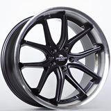 Cerchio in Lega Forzza Storm 20x9 5x120 ET30 72,56 Black Magic Lip Polished