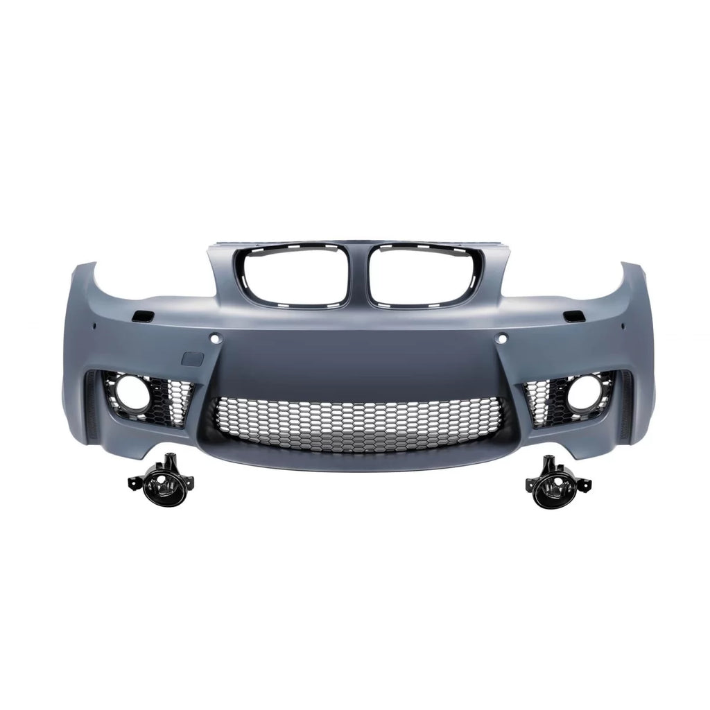 Paraurti anteriore stile 1M per BMW Serie 1 E87 2008-2011 con Fendinebbia, sinistro + destro