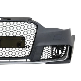 Paraurti anteriore per Audi A3 8V (2012-2015) berlina cabriolet RS3 design Nero lucido