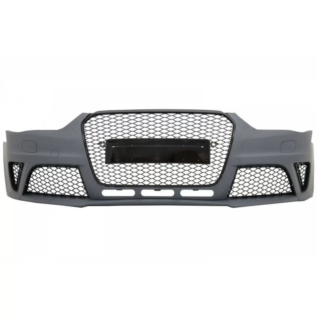 Paraurti anteriore per Audi A4 B8 restyling (2012-2015) con Diffusore paraurti posteriore e Terminali di scarico