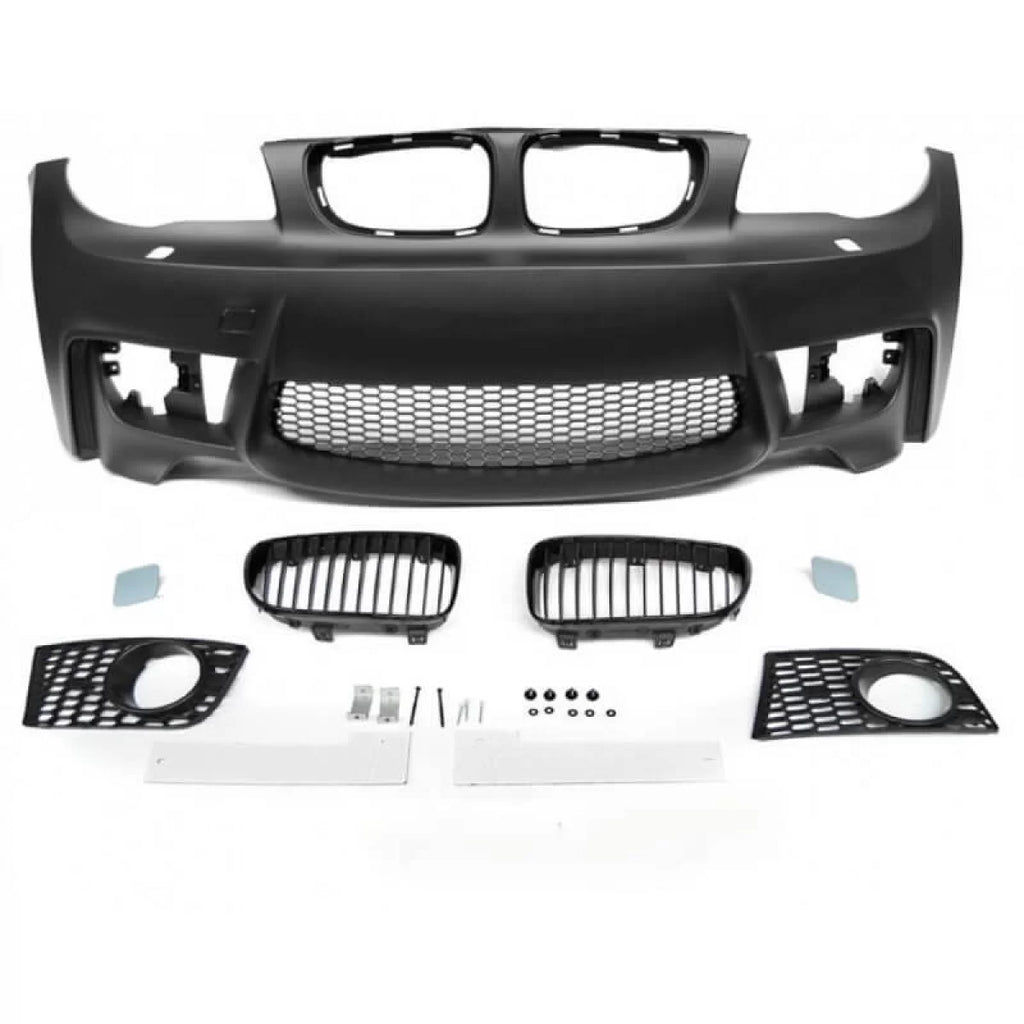 Paraurti anteriore per BMW 1 E81/82/87/88 04-13 1M stile con griglie