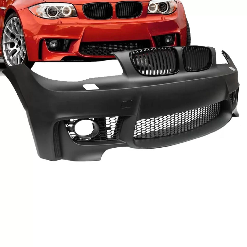 Paraurti anteriore per BMW 1 E81/82/87/88 04-13 1M stile con griglie