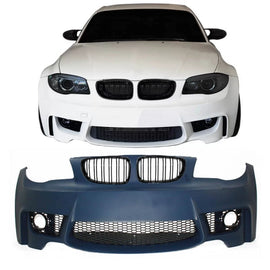 Paraurti anteriore per BMW 1 E81/82/87/88 04-11 1M stile con griglie M4 stile griglie