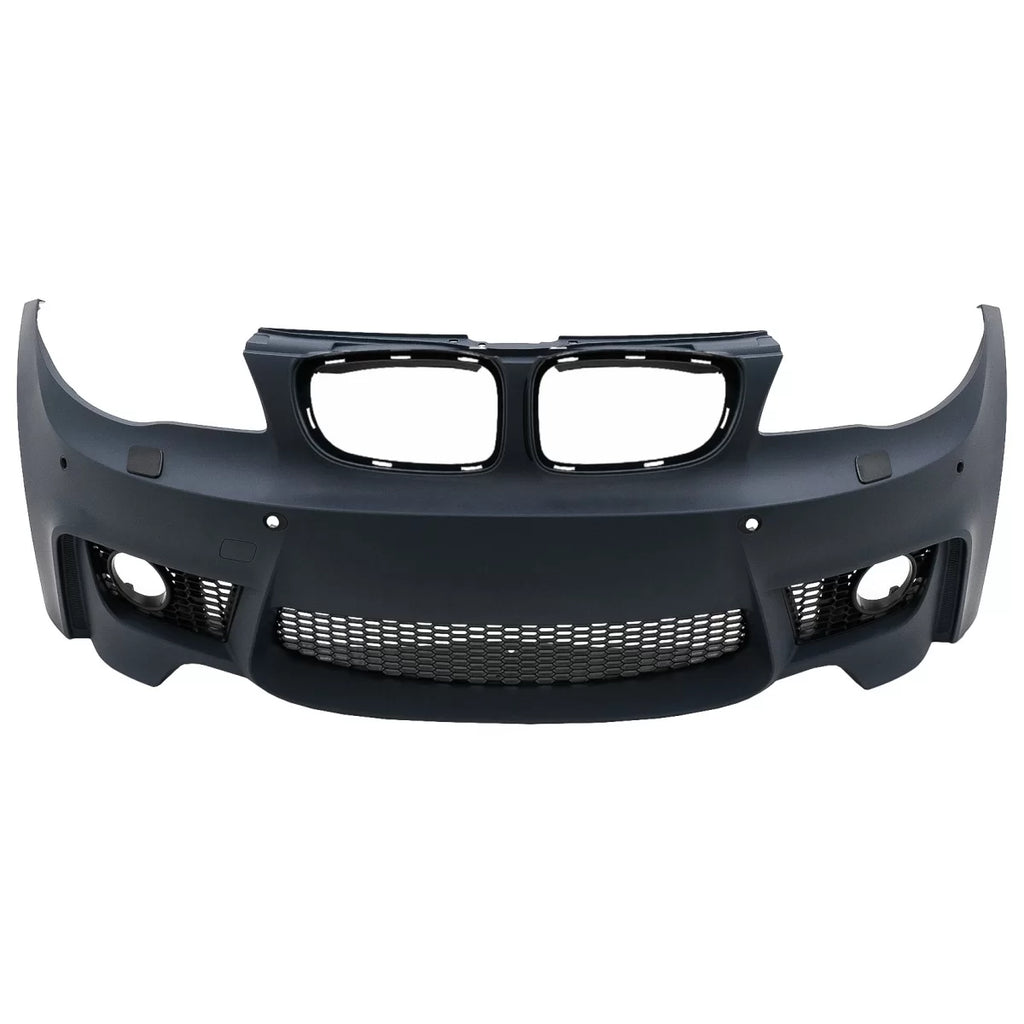 Paraurti anteriore per BMW Serie 1 E81 E82 E87 E88 (2004-2011) 1M design con SRA PDC