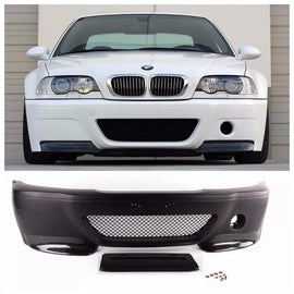 Paraurti anteriore per BMW 3 E46 98-05 Coupe M3 CSL stile con carbonio splitter