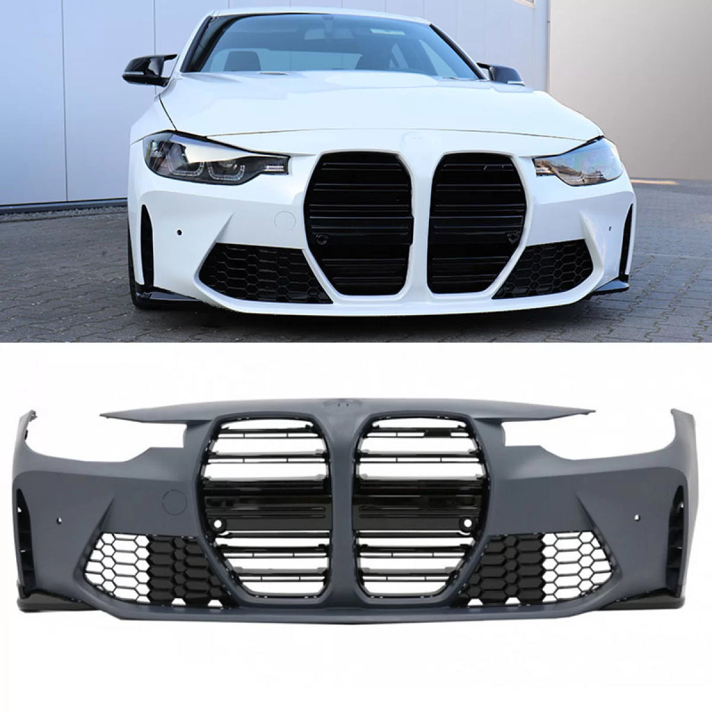 Paraurti anteriore BMW Serie 3 F30 F31 2011-2019 stile G20 M con PDC