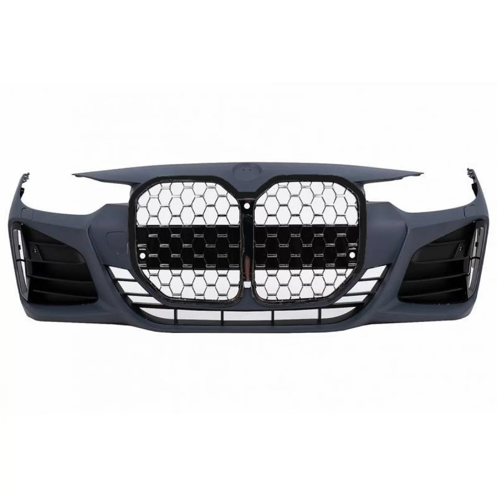 Paraurti anteriore BMW Serie 3 F30 F31 2011-2019 stile G20 G80 M nero cromato