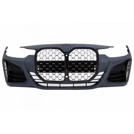 Paraurti anteriore BMW Serie 3 F30 F31 2011-2019 stile G20 G80 M nero cromato