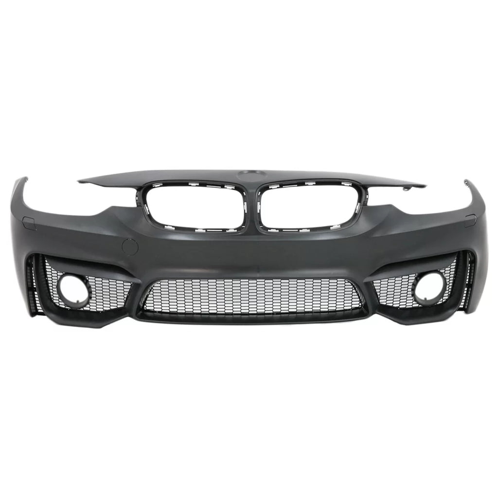 Paraurti anteriore per BMW Serie 3 F30 F31 (2011-2019) M3 design con Doppia lamella griglie M design Nero lucido