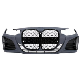 Paraurti anteriore per BMW Serie 4 F32 F33 F36 (2013-2017) Coupe cabriolet Gran Coupe M4 design nero griglia