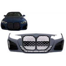 Carica l'immagine nel visualizzatore di Gallery, Paraurti anteriore per BMW Serie 4 F32 F33 F36 (2013-2017) Coupe cabriolet Gran Coupe M4 design griglia
