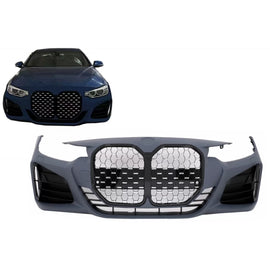 Paraurti anteriore per BMW Serie 4 F32 F33 F36 (2013-2017) Coupe cabriolet Gran Coupe M4 design griglia